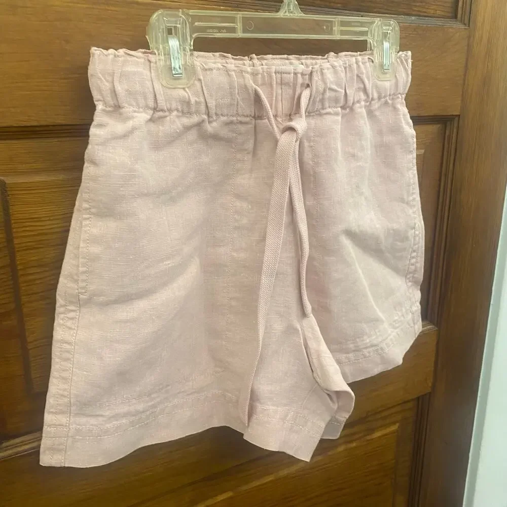 Vince size XXS Tie-Front Pull-On Short Style # V942322241 Light Pink NWT's NEW
